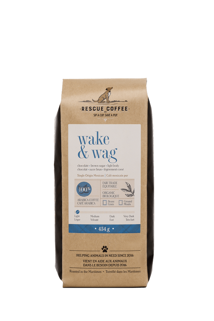 Wake & Wag | Light Roast | 1lb Bag | Organic Coffee