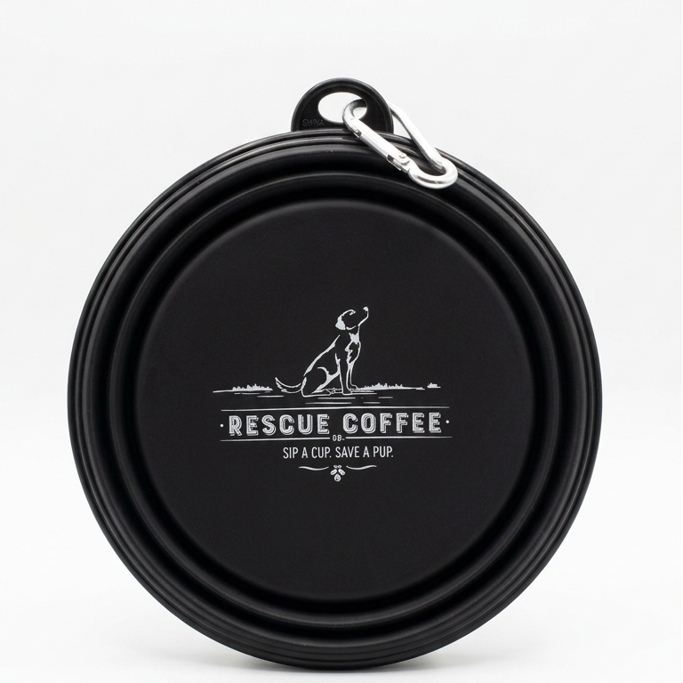 Dog Bowl - Collapsable: Rescue Coffee Signature