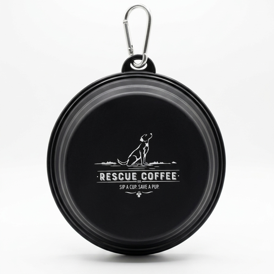 Dog Bowl - Collapsable: Rescue Coffee Signature