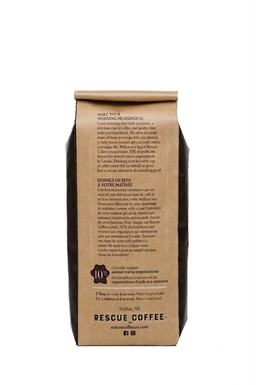 Bark & Bite | Very Dark Roast | 1lb Bag | Organic Coffee