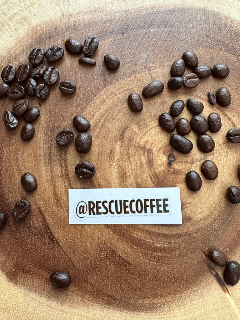Rescue Coffee Social Handle Sticker
