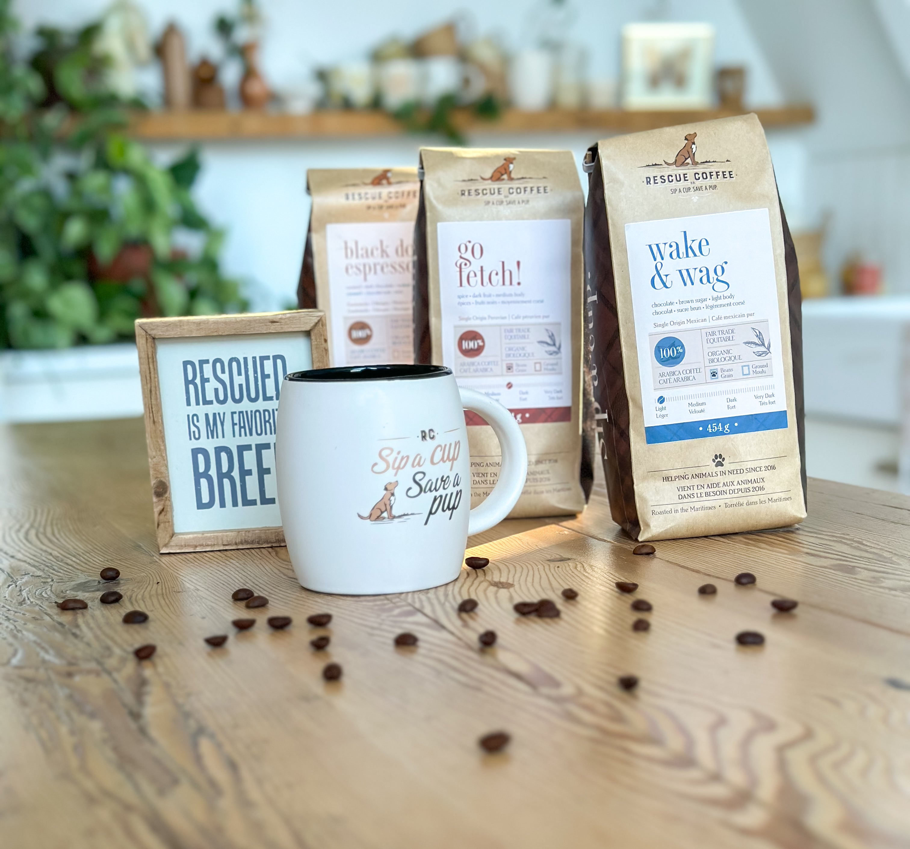 Rescue Coffee Trip Coffee Bags with Signature Branded Mug