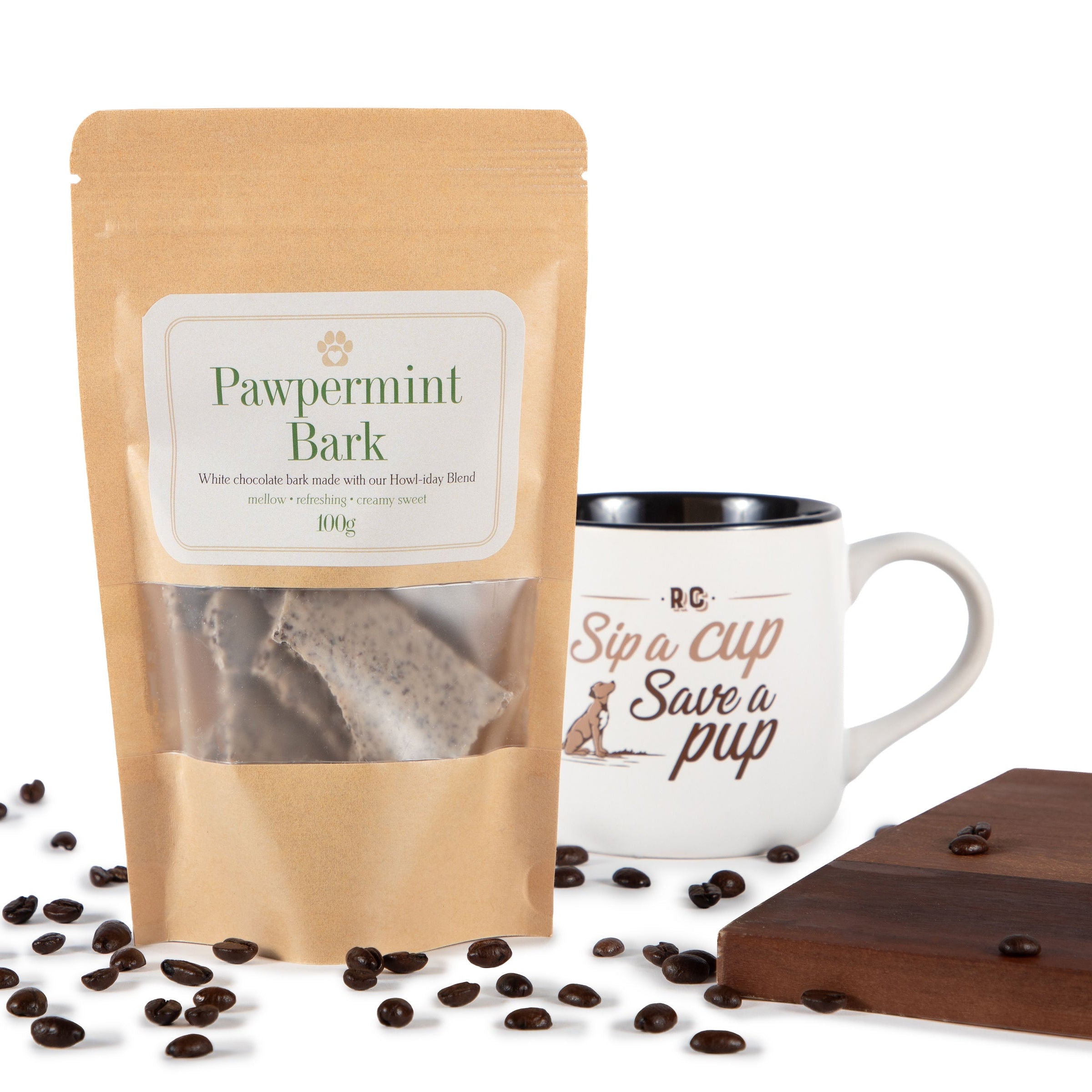 Rescue Coffee Chocolate Bark