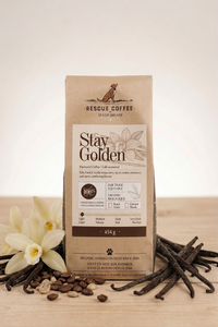 Stay Golden | French Vanilla Flavoured | 1lb Bag | Organic Coffee
