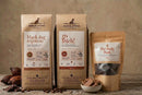 Rescue Coffee Co. Coffee & Chocolate Crunch Bundle with two bags of organic coffee and handcrafted chocolate.