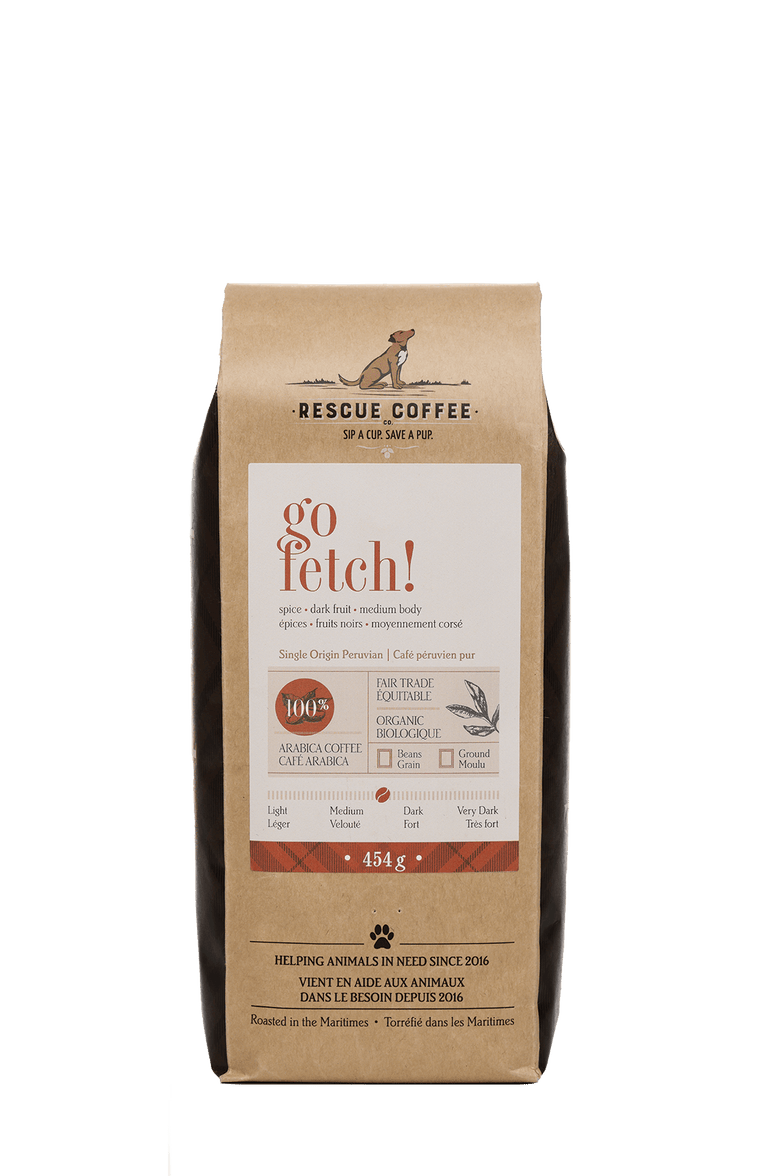 Go Fetch! | Medium-Dark Roast | 1lb Bag | Organic Coffee